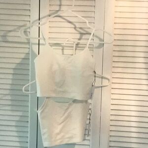 Pair of Forever 21 White Crop Tops/Bralettes/Camisoles - Brand New!